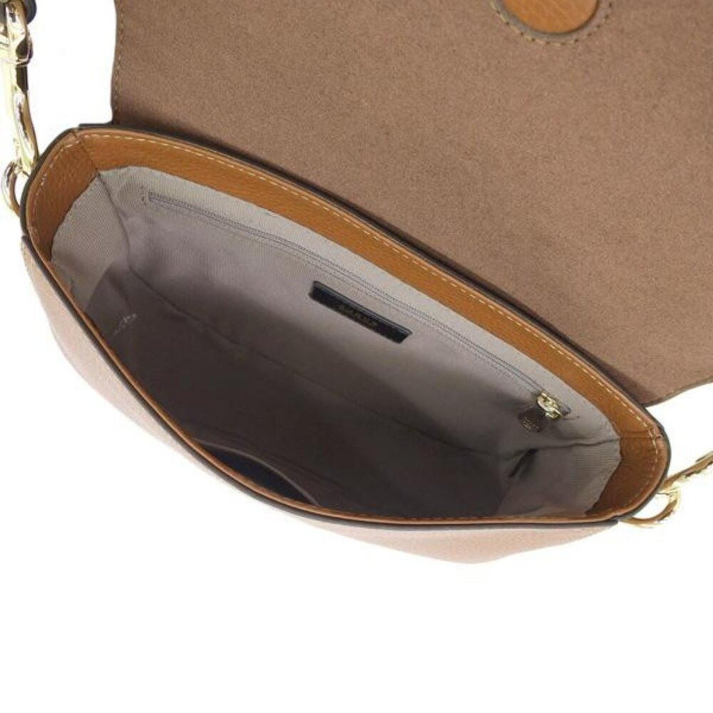 Furla Urania Pebbled Leather Crossbody Bag Cognac EUX - Picture 5 of 8